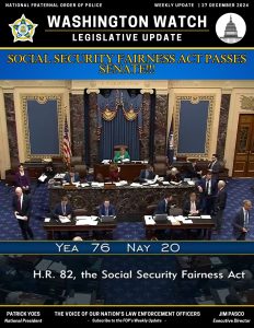 Social Security Fairness Act Passes Senate!