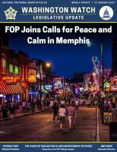 FOP Joins Calls for Peace and Calm in Memphis