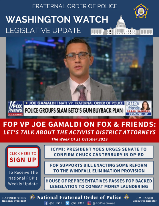 Weekly Update – October 21, 2019